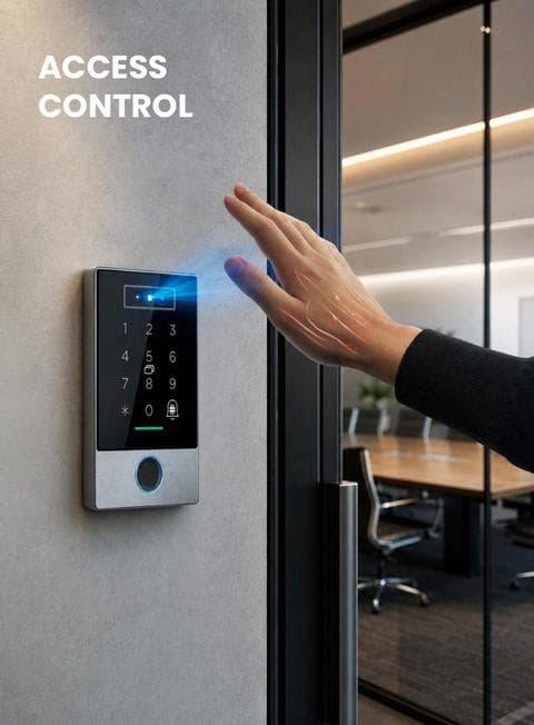 Đầu đọc kiểm soát ra vào quét lòng bàn tay
