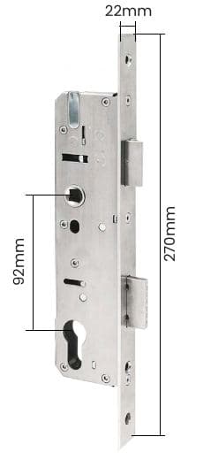 Thân khóa 3592 · 4592 với kích thước