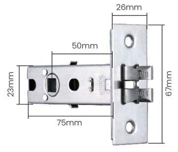 Thân khóa Chốt đơn 50 / 60 / 70 với kích thước
